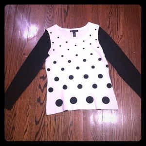 Polka dot sweater